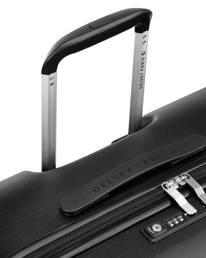 United Colors Of Benetton  UCB by Delsey Paris Hardside 82 Cm 4 Double Wheeled Expandable Check-In Luggage Trolley Case - Black  | Best Price UAE